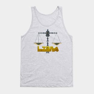 Front and Back 3D Libra Scales Tank Top